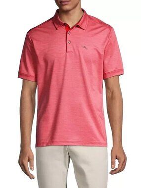 Tommy Bahama IslandZone XXL Pink Polo Shirt Mens Lightweight Breathable Golf